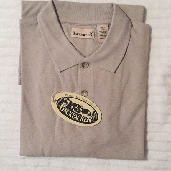 NWT BackpackeR polo shirt size XL 💯 Cotton short sleeved - Picture 4 of 10